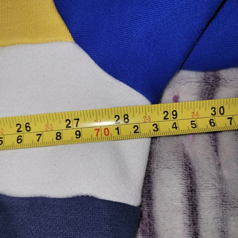 Polo Sport Ralph Lauren Hoodie Y2K Vintage 2XLT Color Block Spellout Retro 90's - Picture 10 of 12